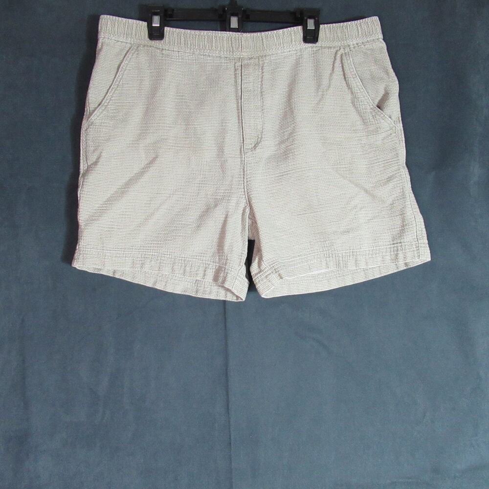 The Territory Ahead Shorts Mens XL Beige Cotton Woven Beach Resort Lux Chino